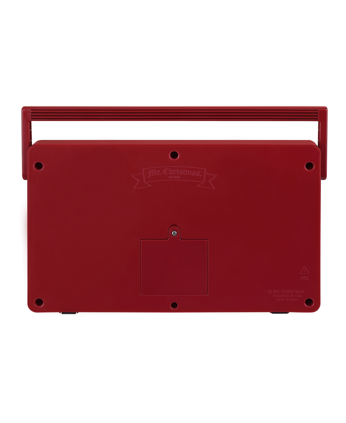 Mr. Christmas 7" Santa's Boom Box Radio In Red