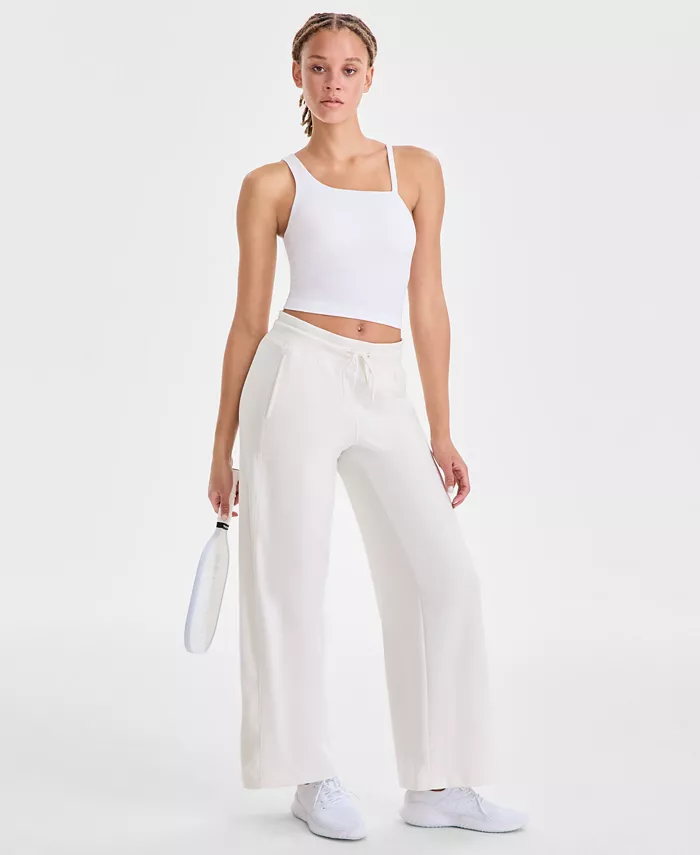 Women's Relaxed High-Rise Flare-Leg Fleece Pants - thumbnail 6