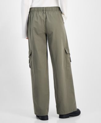 Juniors' Drawstring Cargo Utility Pants