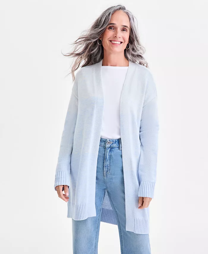 Petite Ombre Open Front Cardigan - thumbnail 3