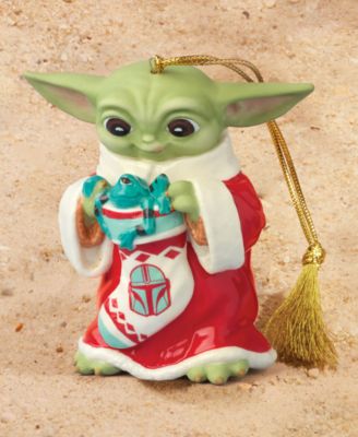 Holiday Grogu with Stocking Ornament