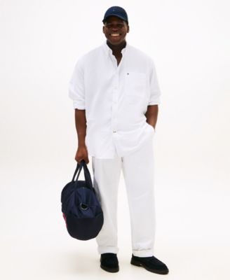 Men's Big & Tall Classic-Fit Stretch Solid Capote Shirt