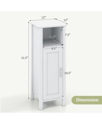Bathroom Storage Organizer with 2-Tier Cabinet