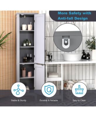 Freestanding Bathroom Storage Cabinet for Kitchen and Living Room