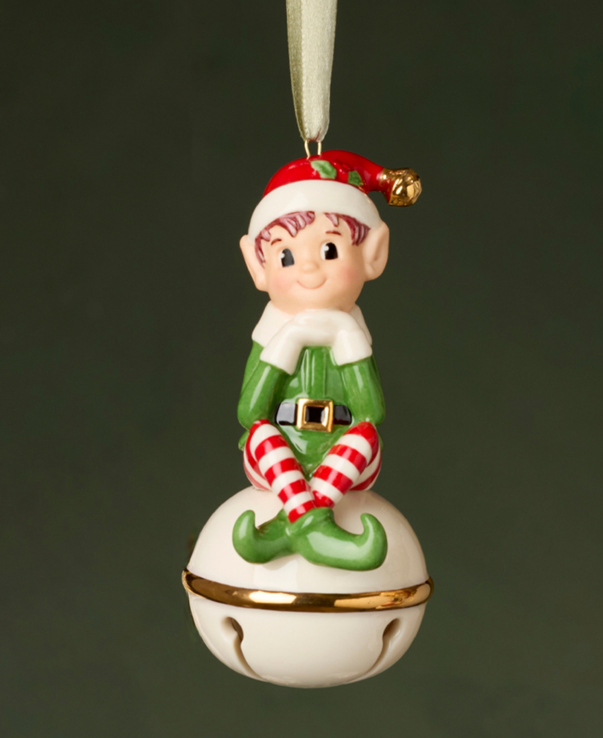 Lenox Christmas Elf Bell Ornament In Multi