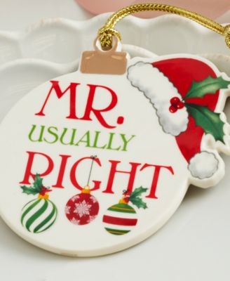 Mr. & Mrs. Ornaments, Set of 2