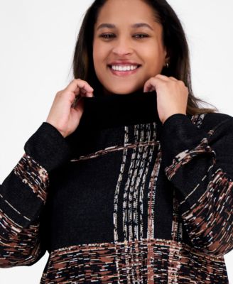 Plus Size Turtleneck Luxe-Stitch Sweater 