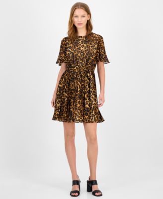 SAM EDELMAN/S ROTHSCHILD & CO INC - Women's Short-Sleeve Pleated Minidress