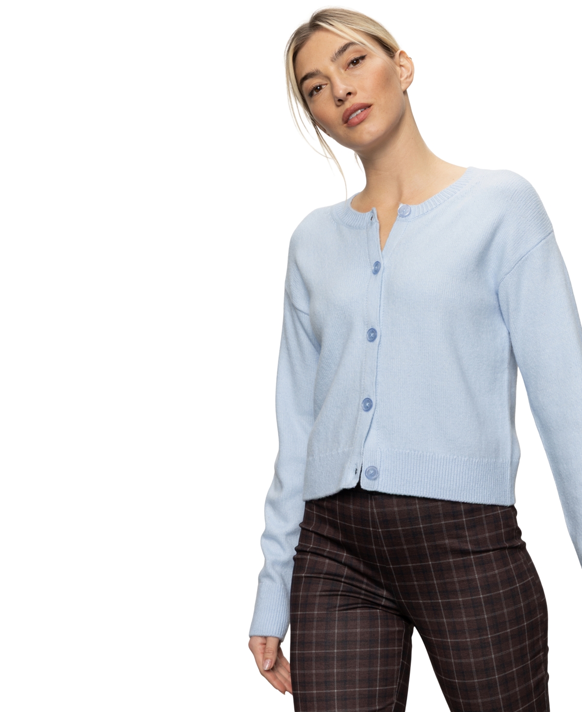 Sanctuary Women's Must-have Button-front Cardigan In Blue