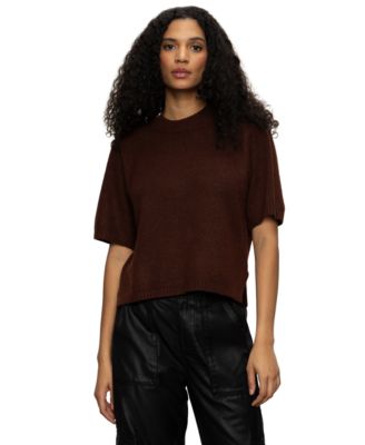 Women's Perfect Cotton Short-Sleeve Sweater