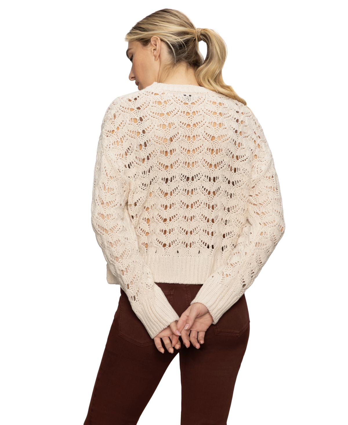 Sanctuary Women's Boheme Open-knit Sweater In Brown