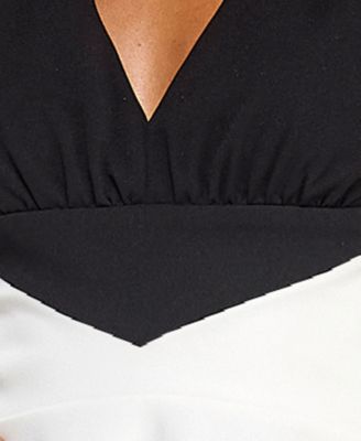 Juniors' Halter Fit & Flare Dress