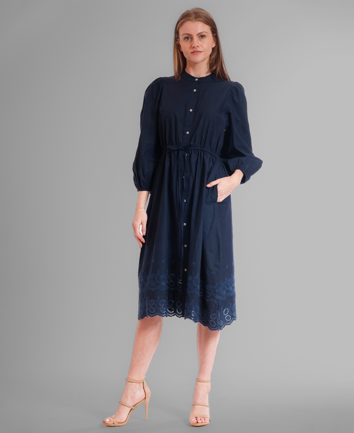 Women's Midi Dress - Navy