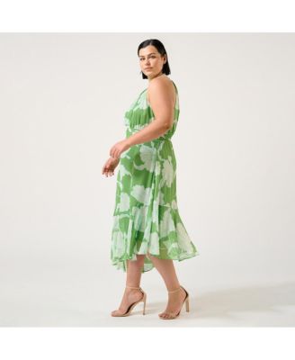 Plus Size Seafall Halter-Neck Dress