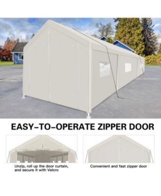 10x30 Heavy Duty Portable Carport - White