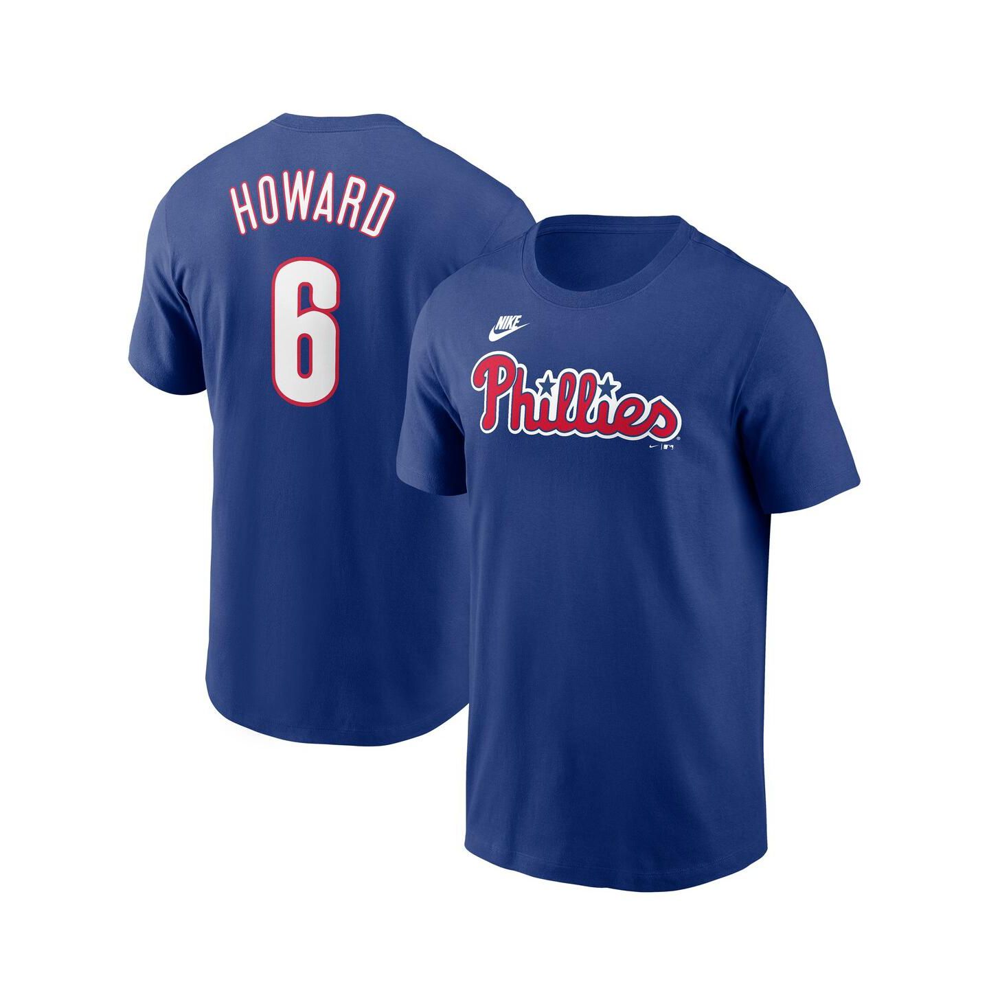 Мужская футболка Nike Ryan Howard Royal Philadelphia Phillies Fuse Name & Number — фото 1
