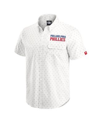 Darius Rucker Collection by Men's Cream Philadelphia Phillies Printed Button-Down Shirt