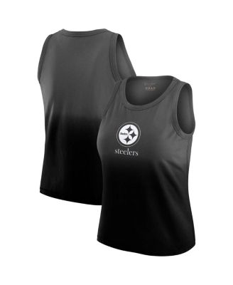 WEAR by Erin Andrews - Women's x Gracie Hunt Black Pittsburgh Steelers Ombre Tank Top