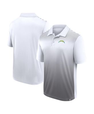 Logo Athletic - Men's White/Gray Los Angeles Chargers Sandlot Game Polo Shirt