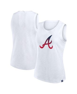 Fanatics - Women's White Atlanta Braves Activate Slub Tank Top