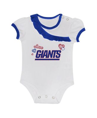 Baby Boys and Girls 2-Piece New York Giants Love My Team Bodysuit and Skirt Set