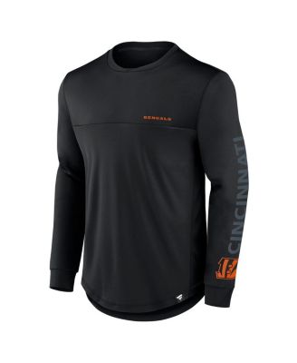 Men's&nbsp;Black Cincinnati Bengals Blackout Long Sleeve T-Shirt