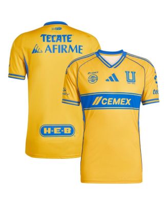 adidas - Men's Gold Tigres UANL 2025/26 Home Replica Jersey