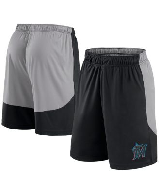 Fanatics - Men's&nbsp;Black/Gray Miami Marlins Go Hard Shorts