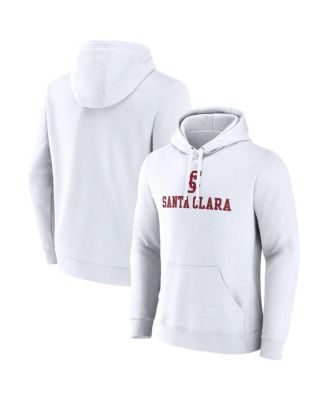 Fanatics - Men's&nbsp;White Santa Clara Broncos Primary Logo Pullover Hoodie