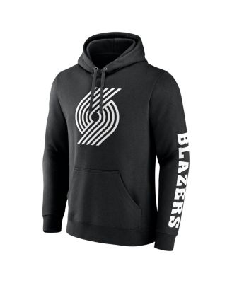 Men's&nbsp;Black Portland Trail Blazers Put Me in Coach Fleece Pullover Hoodie
