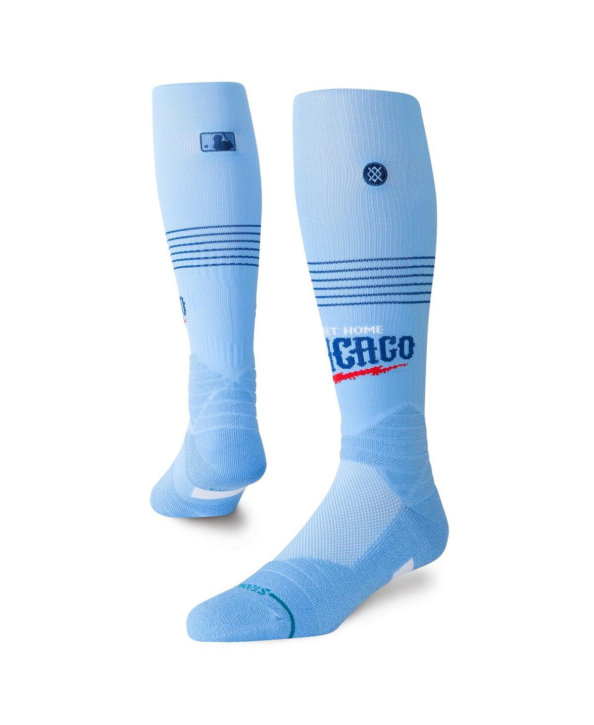 Men's and Women's Light Blue Chicago Cubs 2025 Alternate Uniform Over the Calf Socks - Light Blue