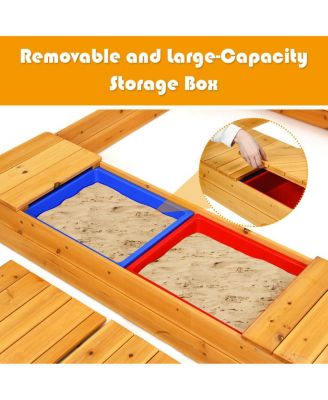 Kids Sandbox, 49”x47” Cedar Wooden Sand Pit