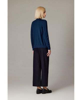 Women's Merino Wool Light Weight Cardigan Ultra Soft Fine Gauge V Neck Sweaters