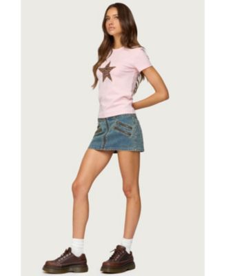 Women's Narla Leopard Star T Shirt