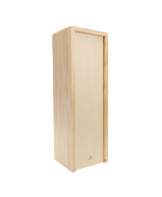 Walnut Stain Wood Blocks Tower Game with Wooden Box, 12 in.