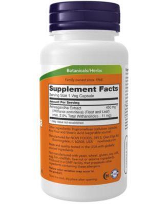 Ashwagandha ,450 mg ,180 Veg Caps