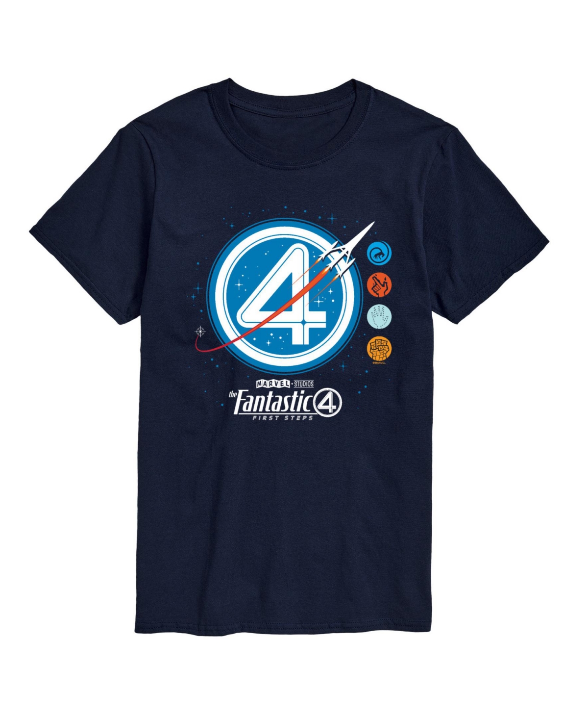 Airwaves Men's The Fantastic Four Short Sleeve T-Shirt - Blue