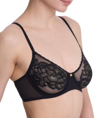 Women's Flora Lace Unlined Underwire Balconette Bra 714150	