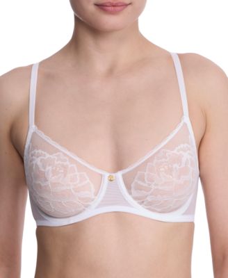 Women's Flora Lace Unlined Underwire Balconette Bra 714150	