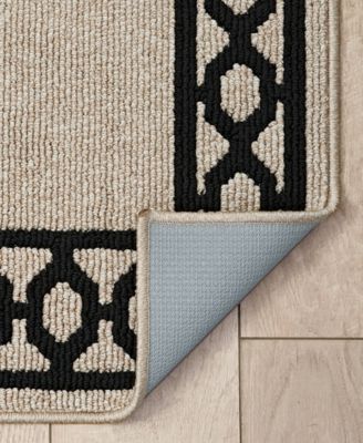 Jean Pierre Christine Trellis Border Tufted Runner Rug, 26" x 45"