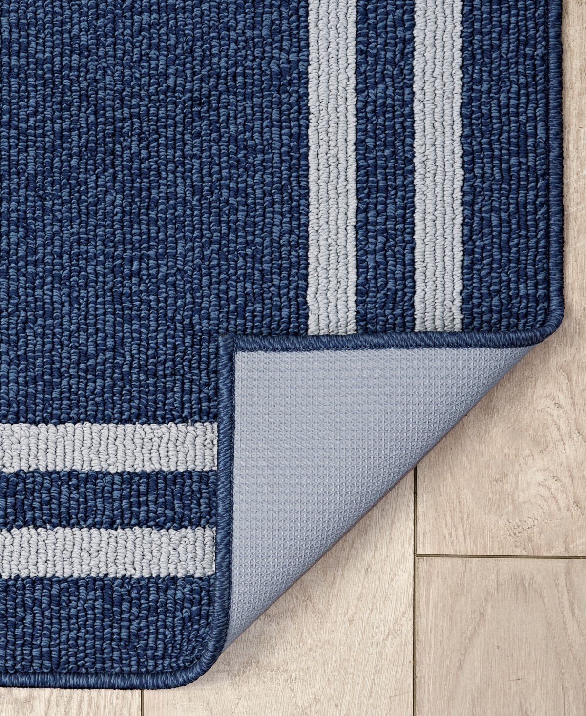 Jean Pierre Double Line Border Tufted - Machine Washable Runner Rug