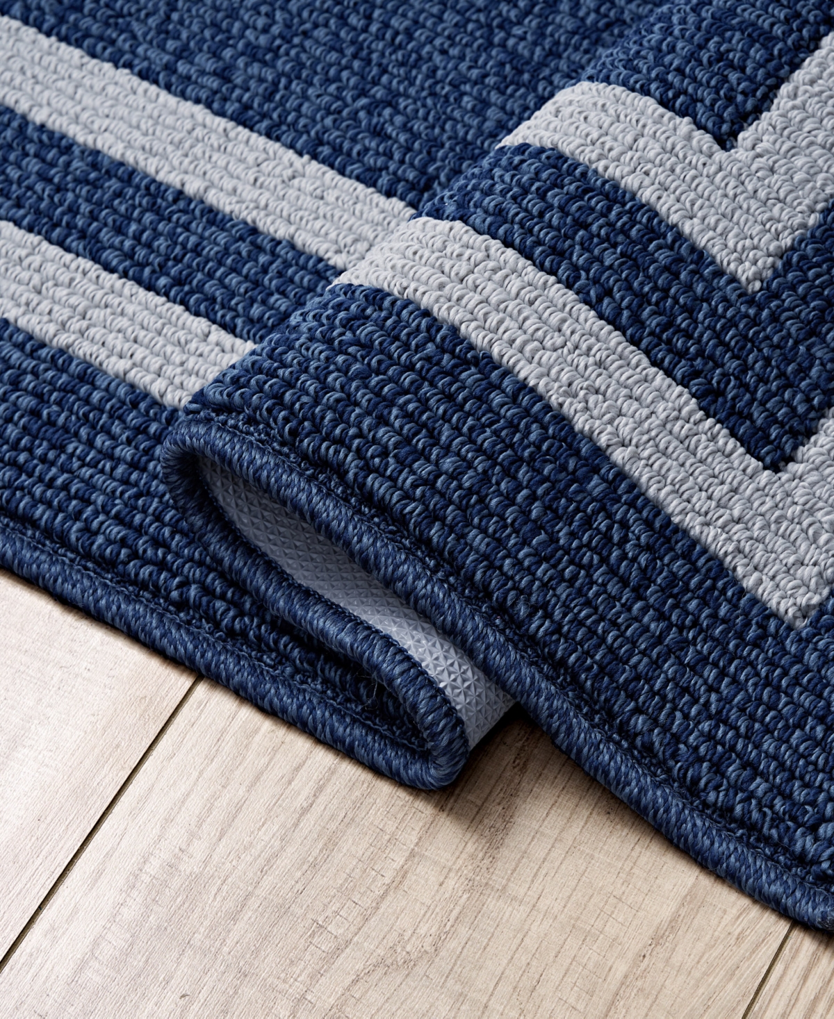 Jean Pierre Double Line Border Tufted - Machine Washable Runner Rug