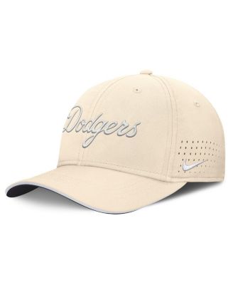 Nike - Men's Cream Los Angeles Dodgers Rise Performance Flex Hat