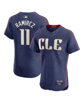 Nike - Men's Jos&eacute; Ramírez Navy Cleveland Guardians City Connect Elite Jersey