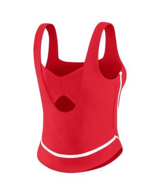 Women's Red St. Louis Cardinals Square Neck Tank Top