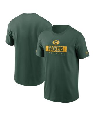 Nike - Men's Green Green Bay Packers Sideline Performance T-Shirt