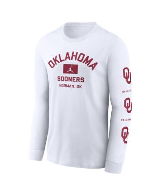 Men's White Oklahoma Sooners Primetime Classic Location Long Sleeve T-Shirt