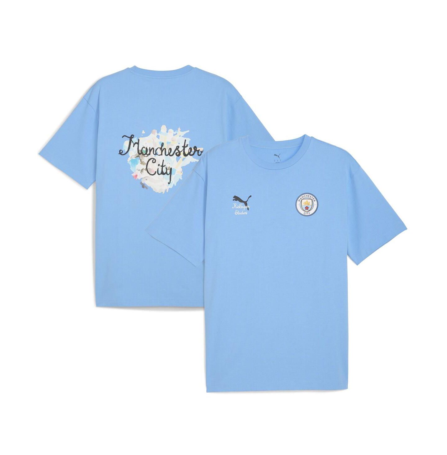 Мужская футболка PUMA x Kid Super Light Blue Manchester City 2025 FIFA Club World Cup Graphic — фото 1