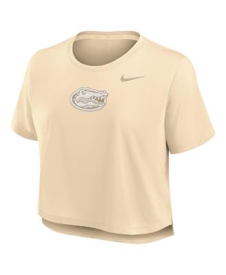 Women's Tan Florida Gators Performance Cropped T-Shirt