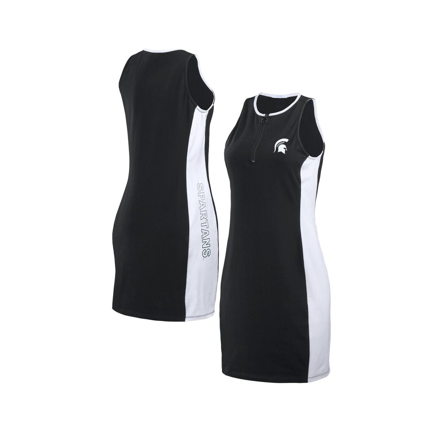 Women's Black Michigan State Spartans Body framing Tank Dress